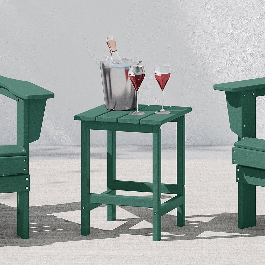 Malibu 14" square outdoor Side table for Adirondack chair