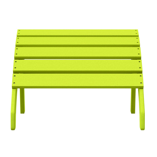 Dylan Outdoor Patio HDPE Adirondack Ottoman Footrest