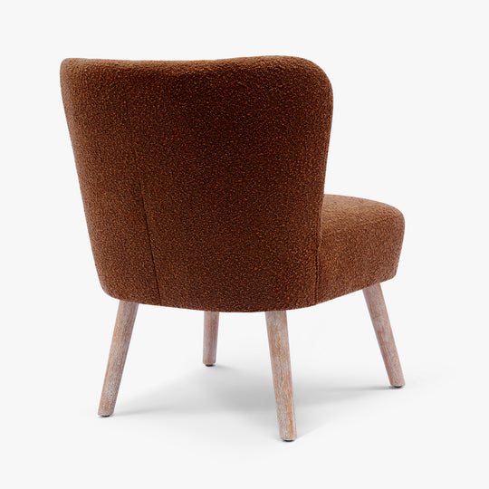 Genevieve 25" Wide Upholstered Boucle Accent Chairs (Set of 2)
