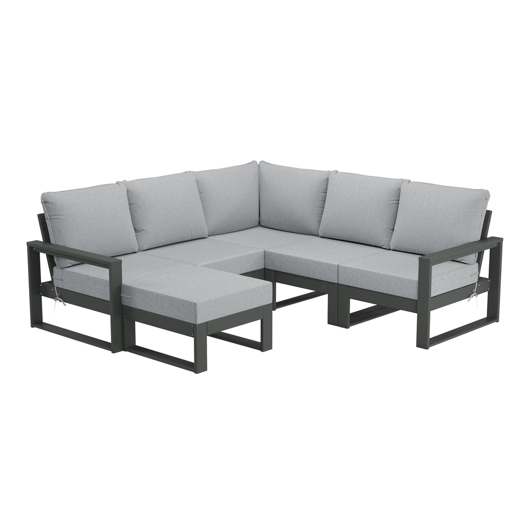 Montara 6-Piece Outdoor Patio Corner Sectional Sofa Conversation Set
