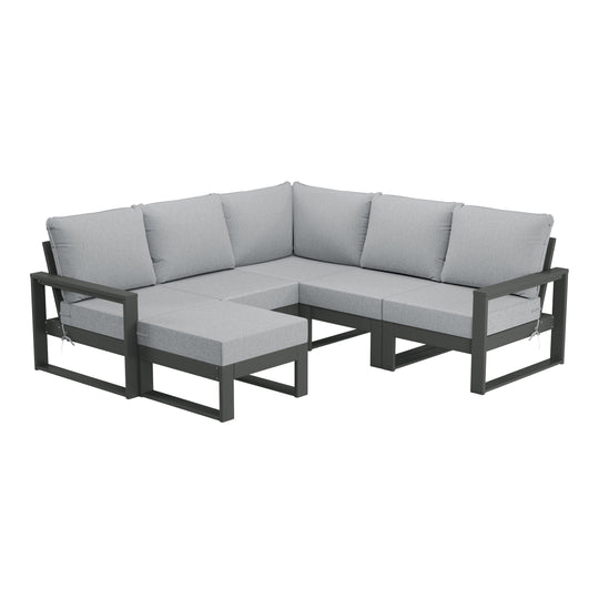 Montara 6-Piece Outdoor Patio Corner Sectional Sofa Conversation Set