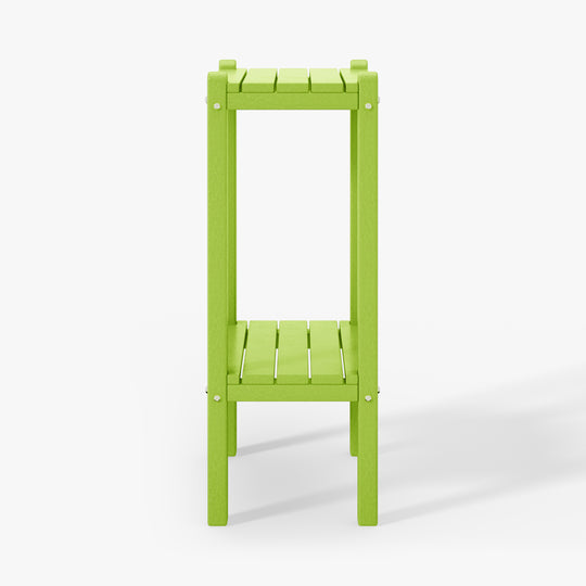 Malibu 36" Outdoor Adirondack HDPE 2-Tier Patio Side Table