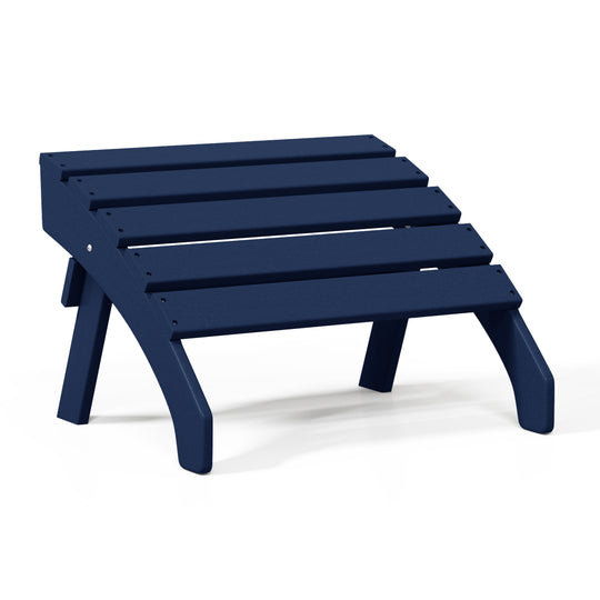 Dylan Outdoor Patio HDPE Adirondack Ottoman Footrest