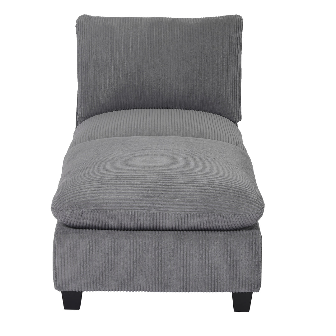 Hearthside 68.5" Corduroy Upholstered Indoor Chaise Lounge Chair