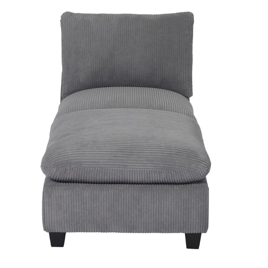 Hearthside 68.5" Corduroy Upholstered Indoor Chaise Lounge Chair