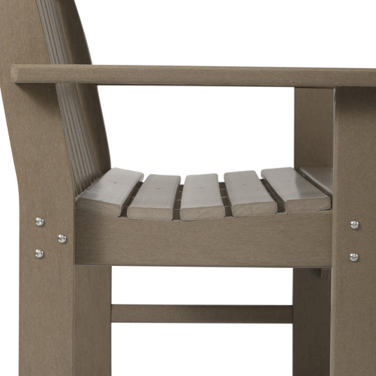 Malibu 3-Piece HDPE Outdoor Patio Furniture Couch and Coffee Table Set