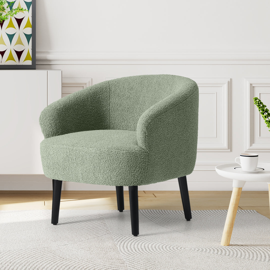 Alexandria 29" Wide Mid Century Modern Club Barrel Accent Armchair