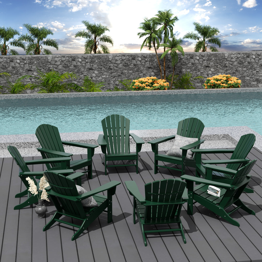 Dylan Outdoor Adirondack Chair (Set of 8)