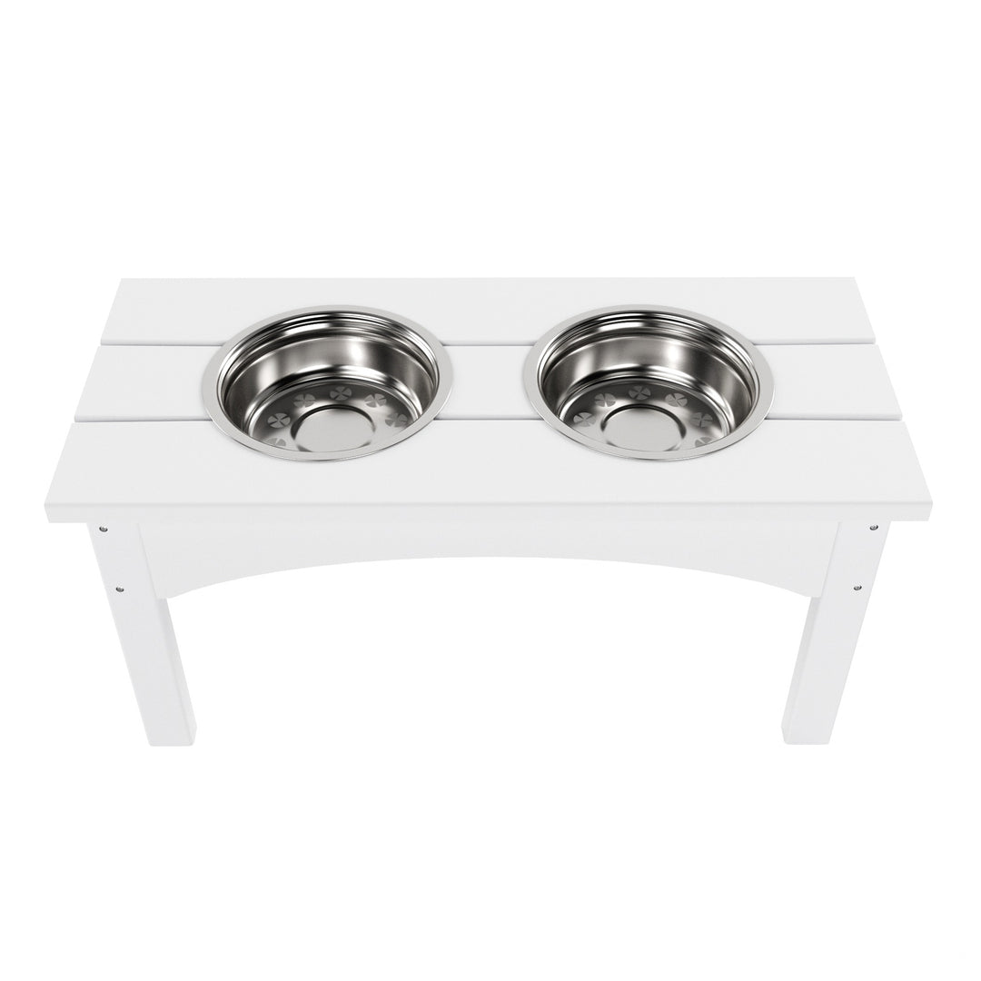 Malibu HDPE Weather Resistant Elevated Pet Feeder