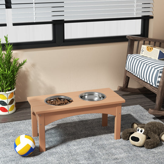 Malibu HDPE Weather Resistant Elevated Pet Feeder
