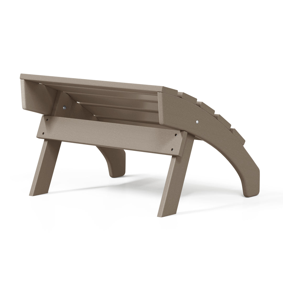 Dylan Outdoor Patio HDPE Adirondack Ottoman Footrest