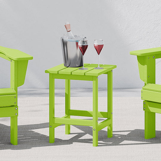 Malibu 14" square outdoor Side table for Adirondack chair