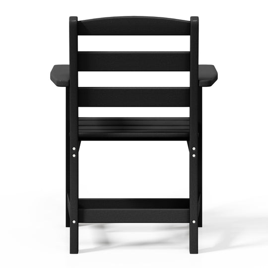 Ashore Outdoor HDPE Patio Classic Dining Arm Chair