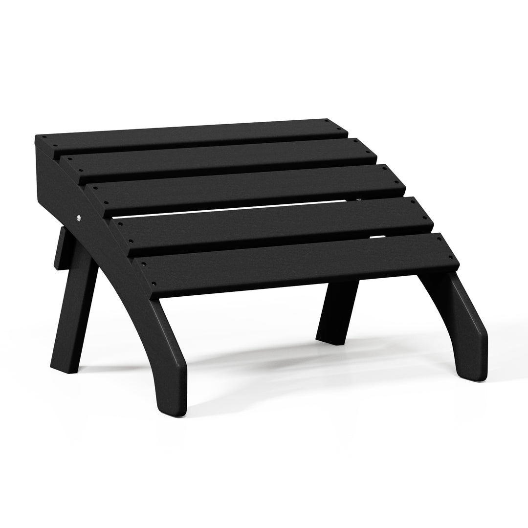 Dylan Outdoor Patio HDPE Adirondack Ottoman Footrest