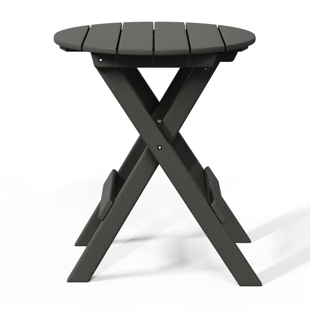 Malibu 3-Piece Outdoor HDPE Folding Patio Bistro Table and Chairs