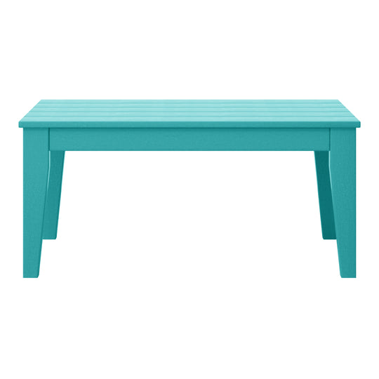 Malibu Low Outdoor HDPE Patio Rectangle Coffee Table