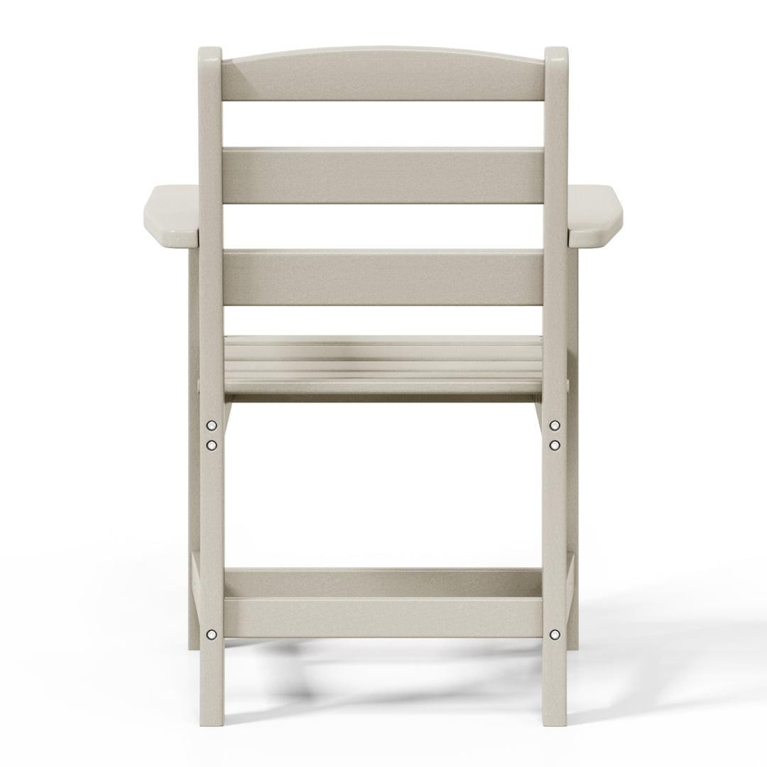 Ashore Outdoor HDPE Patio Classic Dining Arm Chair