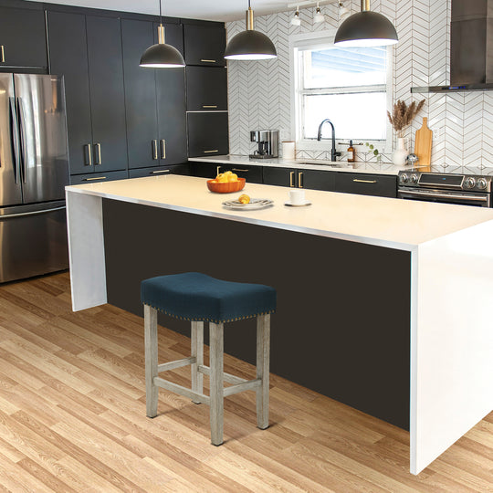 Lenox 24" upholstered nail head bar counter stool