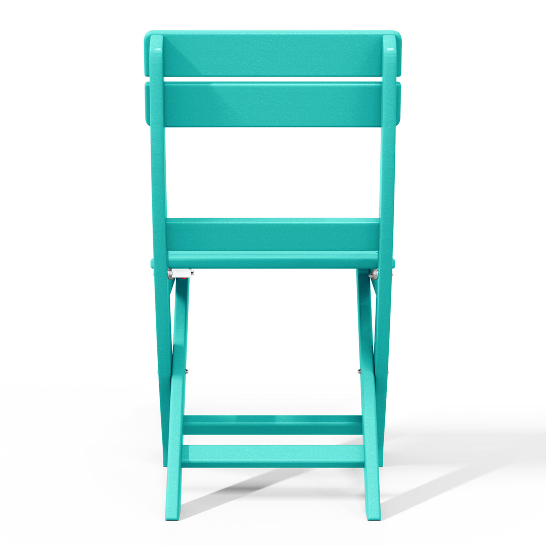Malibu HDPE Outdoor Patio Modern Folding Dining Chair