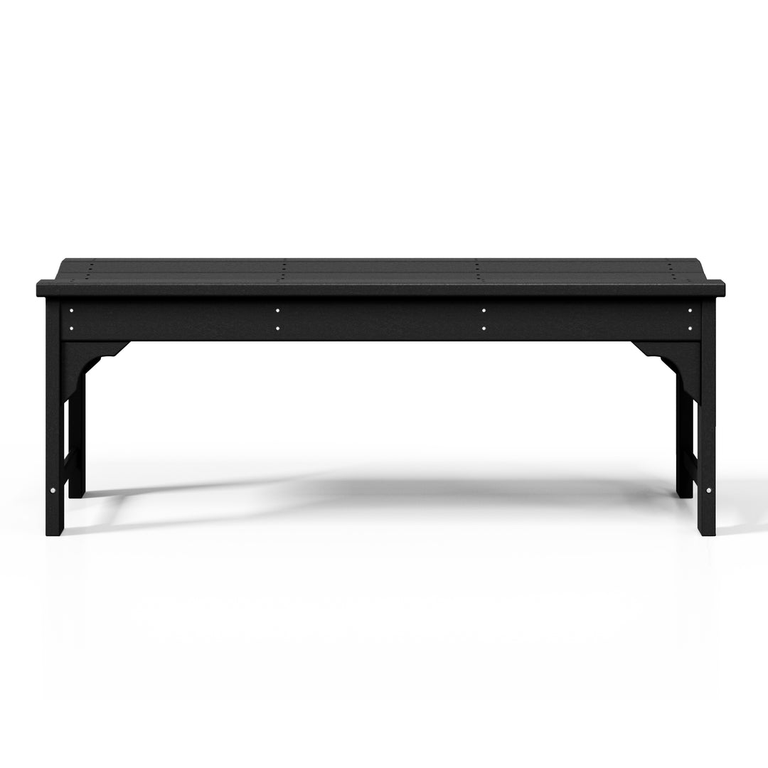 Malibu 48" length backless Poly Wood Outdoor / Garden bench