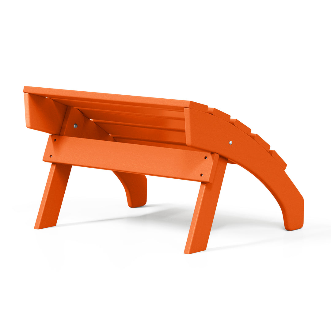 Dylan Outdoor Patio HDPE Adirondack Ottoman Footrest