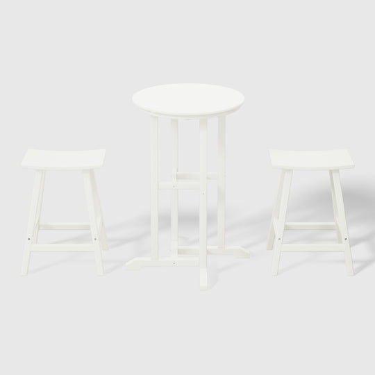 Malibu Outdoor Patio Counter Height Bar Stools Bistro Bar Table Set