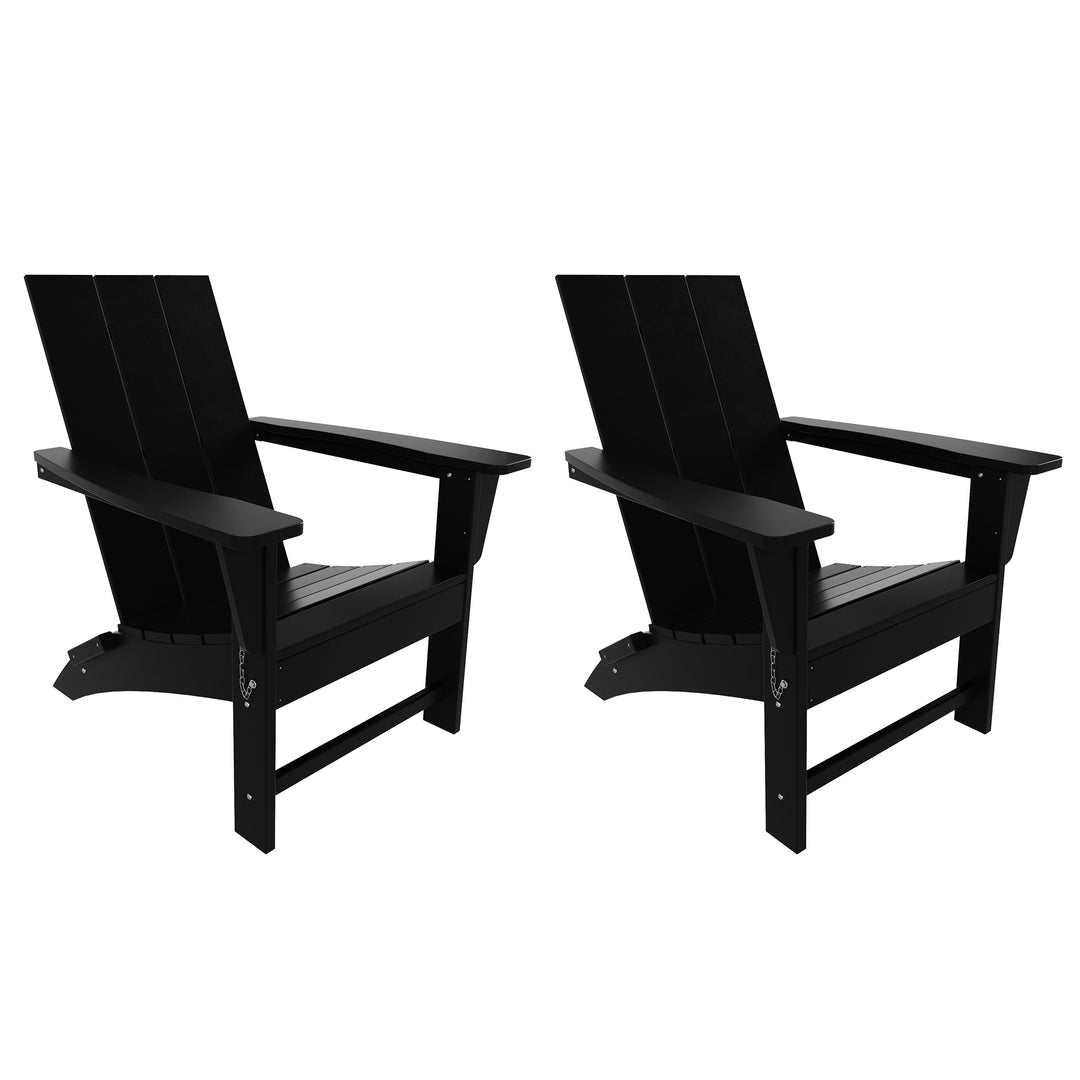 Ashore Westintrends Modern Outdoor Folding Adirondack Chair (Set of 2)