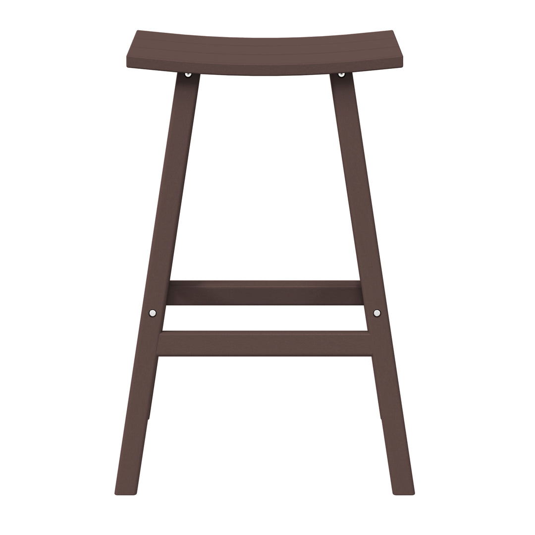 Malibu 29" height Outdoor / Patio Saddle bar stool