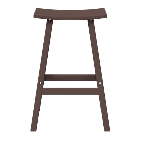 Malibu 29" height Outdoor / Patio Saddle bar stool