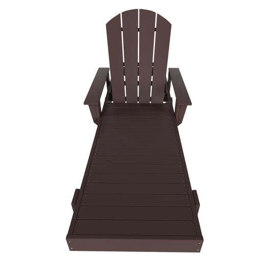Malibu Reclining Chaise Lounge With Arms & Wheels