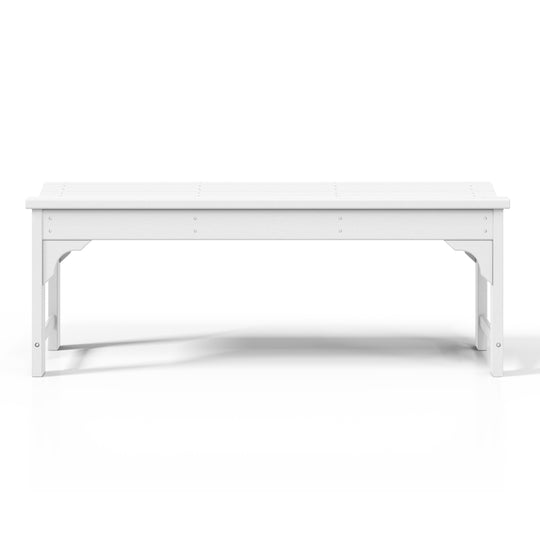 Malibu 48" length backless Poly Wood Outdoor / Garden bench