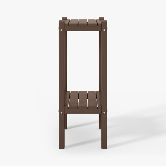 Malibu 36" Outdoor Adirondack HDPE 2-Tier Patio Side Table