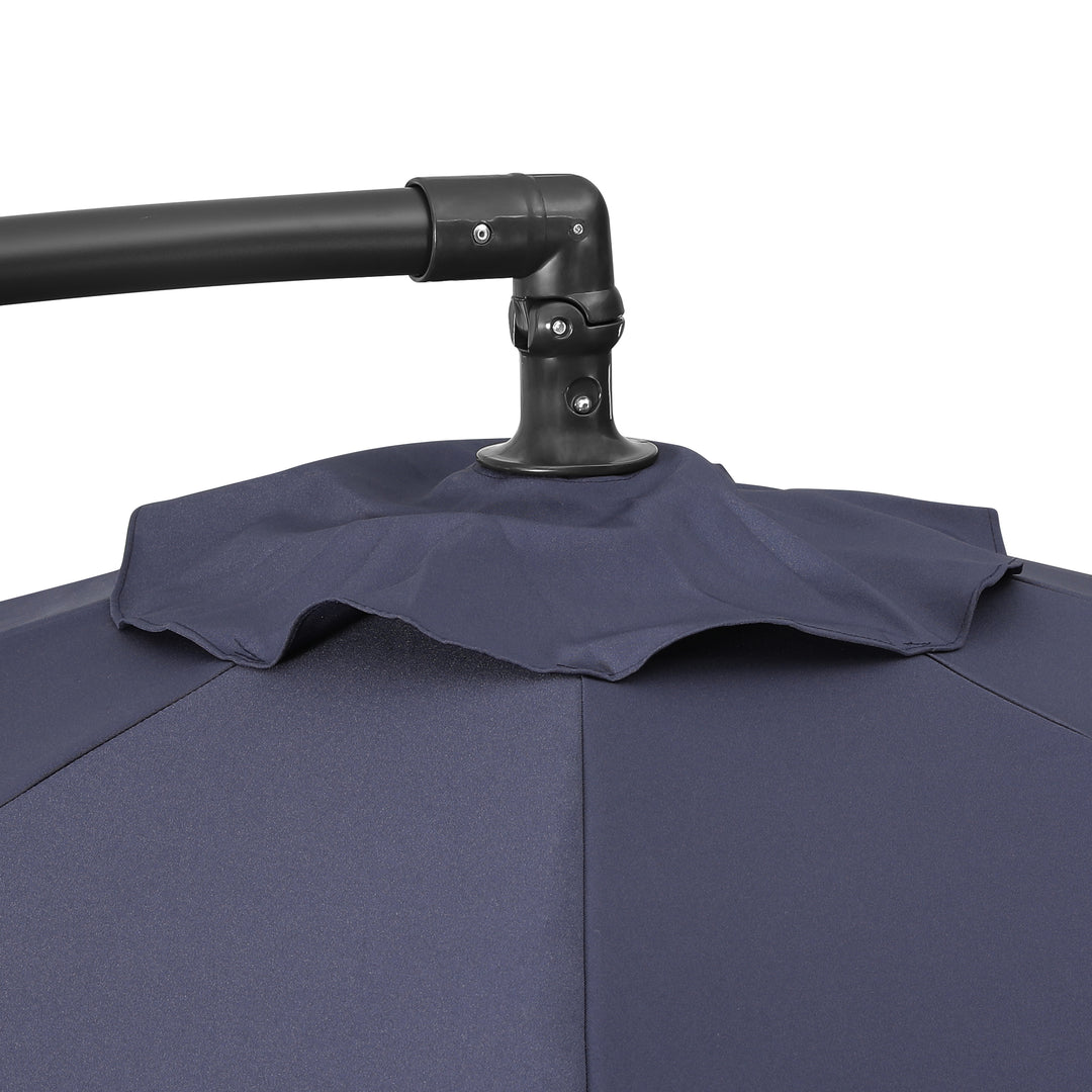 Julia 10 ft. Outdoor / Patio Cantilever Hanging Umbrella