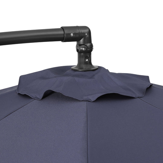 Julia 10 ft. Outdoor / Patio Cantilever Hanging Umbrella