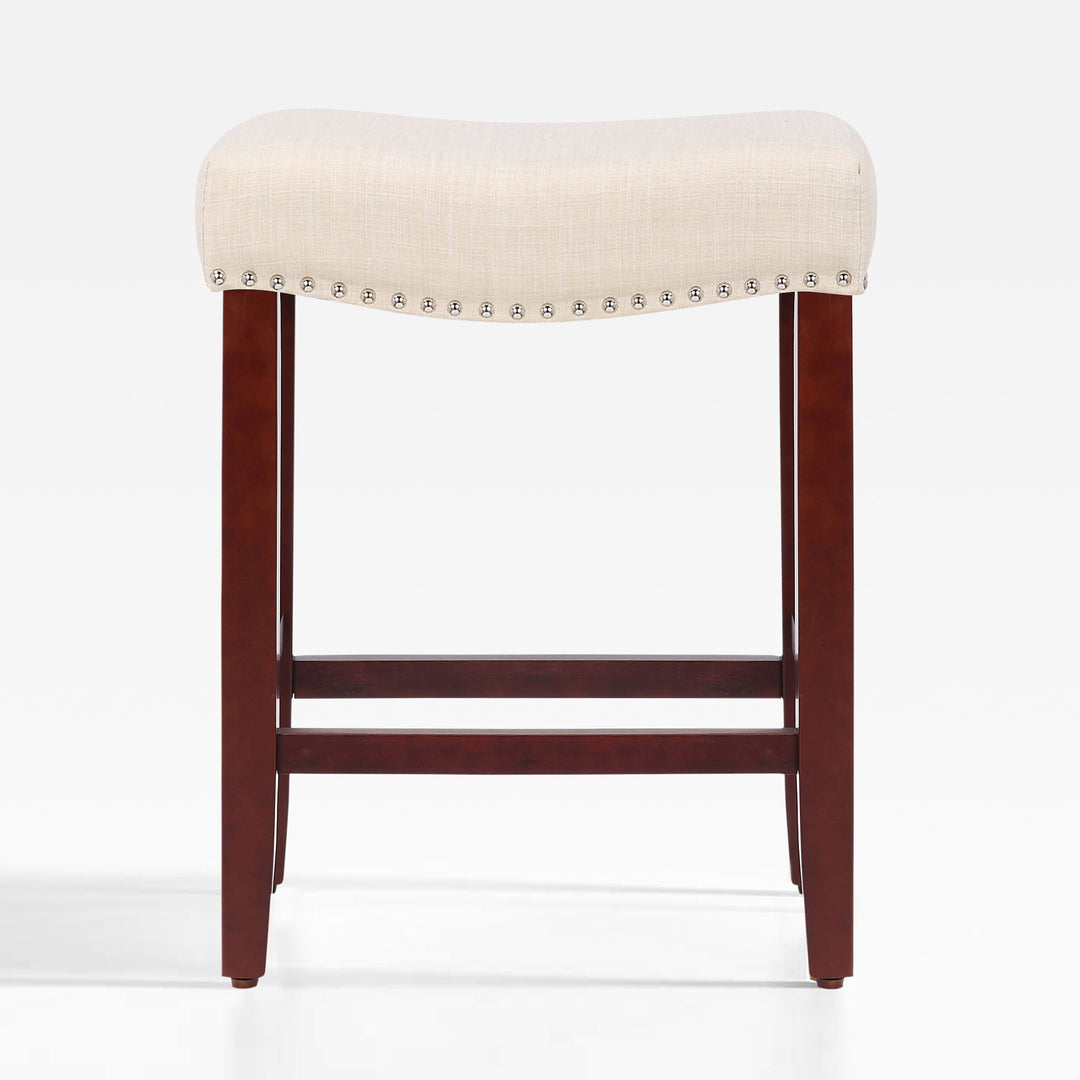 Lenox 24" upholstered nail head bar counter stool