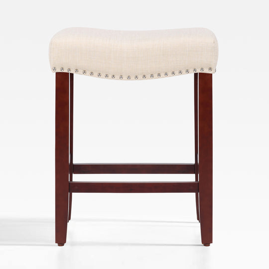 Lenox 24" upholstered nail head bar counter stool