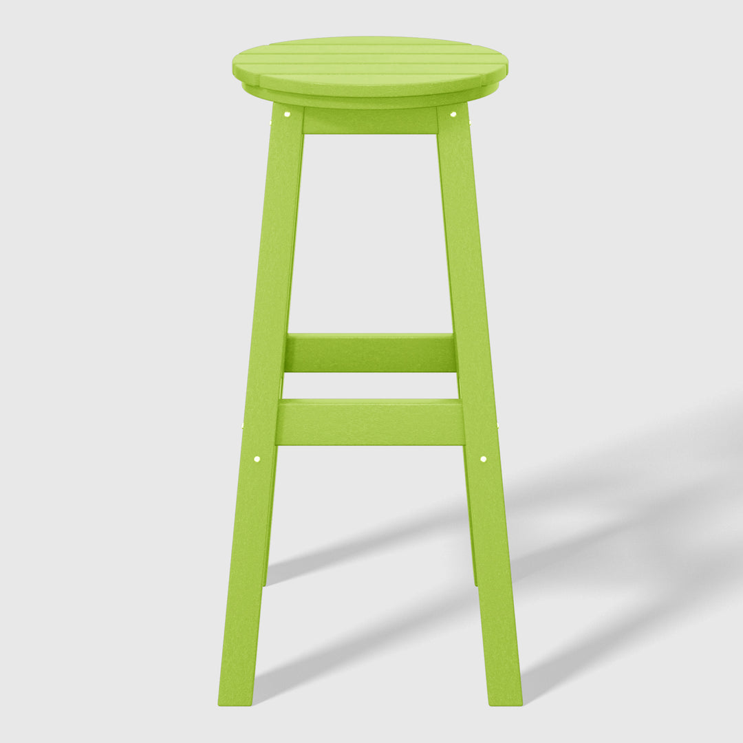 Malibu 29" HDPE Outdoor Patio Round Bar Stool
