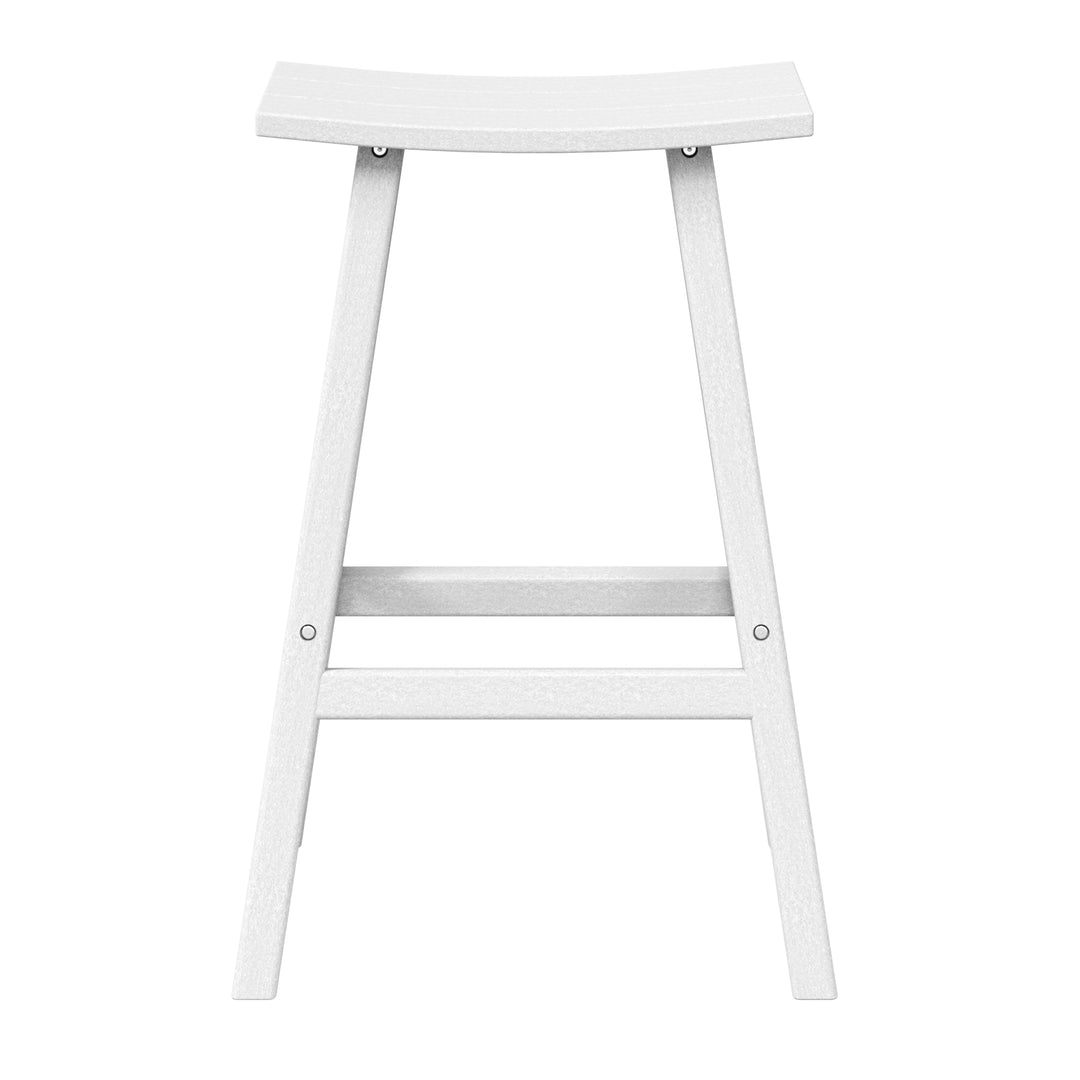 Malibu 29" height Outdoor / Patio Saddle bar stool