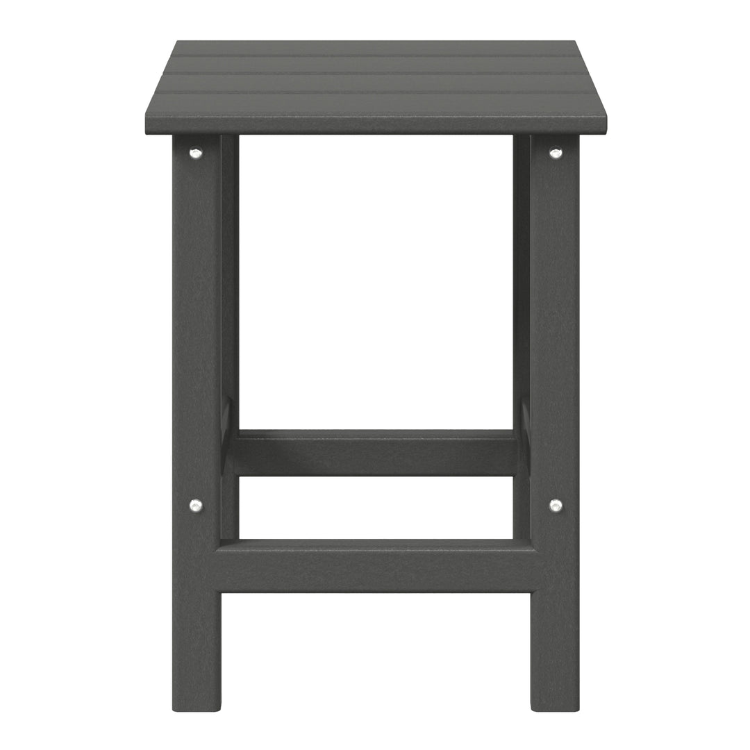 Malibu 14" square outdoor Side table for Adirondack chair