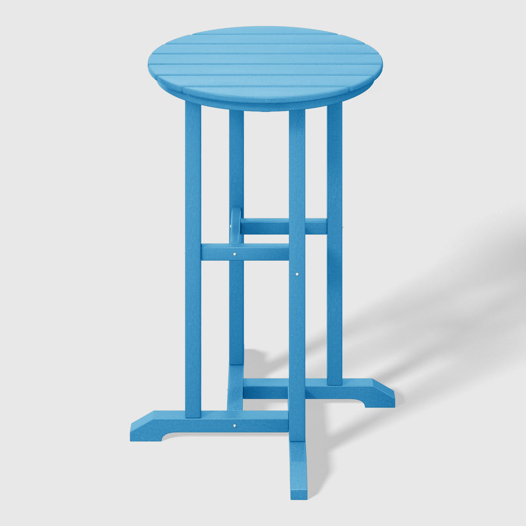 Malibu 37" Counter Height Round Outdoor Patio Bistro Bar Table