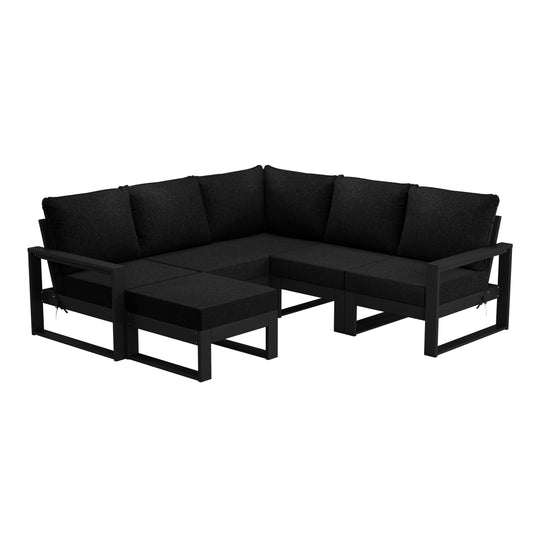 Montara 6-Piece Outdoor Patio Corner Sectional Sofa Conversation Set