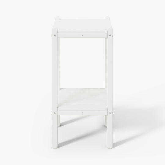 Malibu 36" Outdoor Adirondack HDPE 2-Tier Patio Side Table
