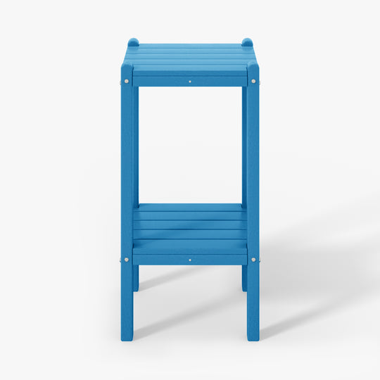 Malibu 36" Outdoor Adirondack HDPE 2-Tier Patio Side Table