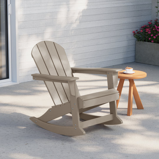 Malibu Outdoor / Patio Poly Adirondack rocking chair