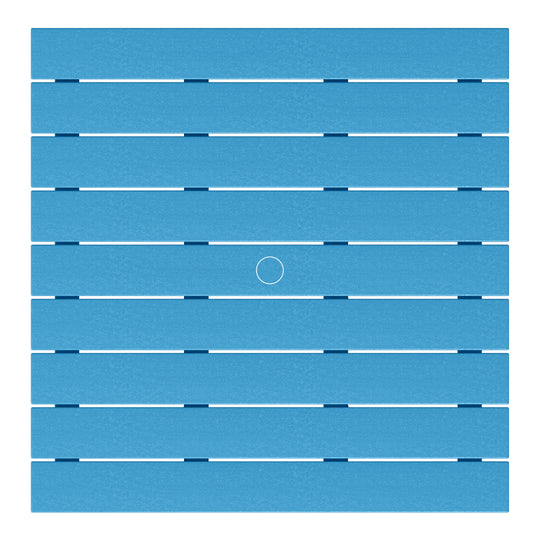 Dylan 5-Piece Outdoor Patio HDPE Adirondack Chair With Square Coffee Table Conversation Set
