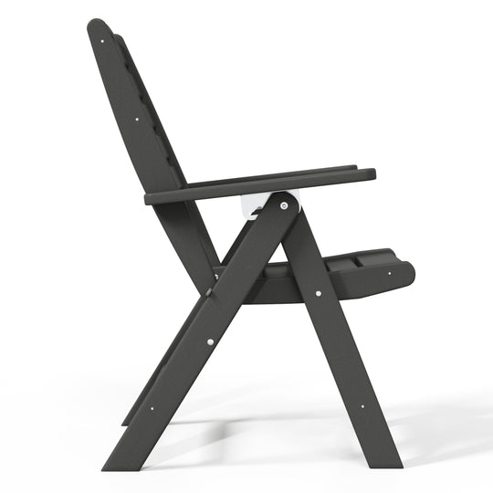 Malibu HDPE Adjustable Highback Folding Patio Dining Chair