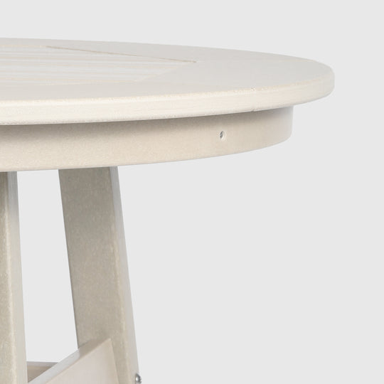 Malibu Outdoor 35" HDPE Round Patio Bar Height Table