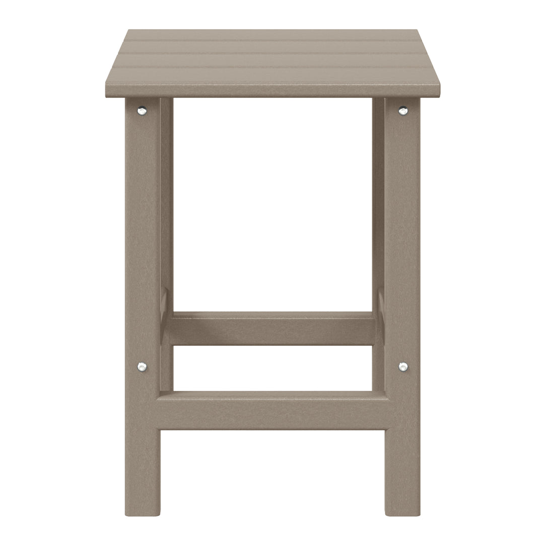 Malibu 14" square outdoor Side table for Adirondack chair