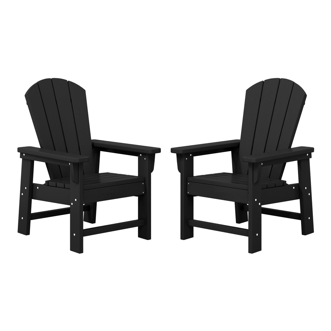 Malibu Kids Outdoor Adirondack Plastic Patio Chair (Set of 2)