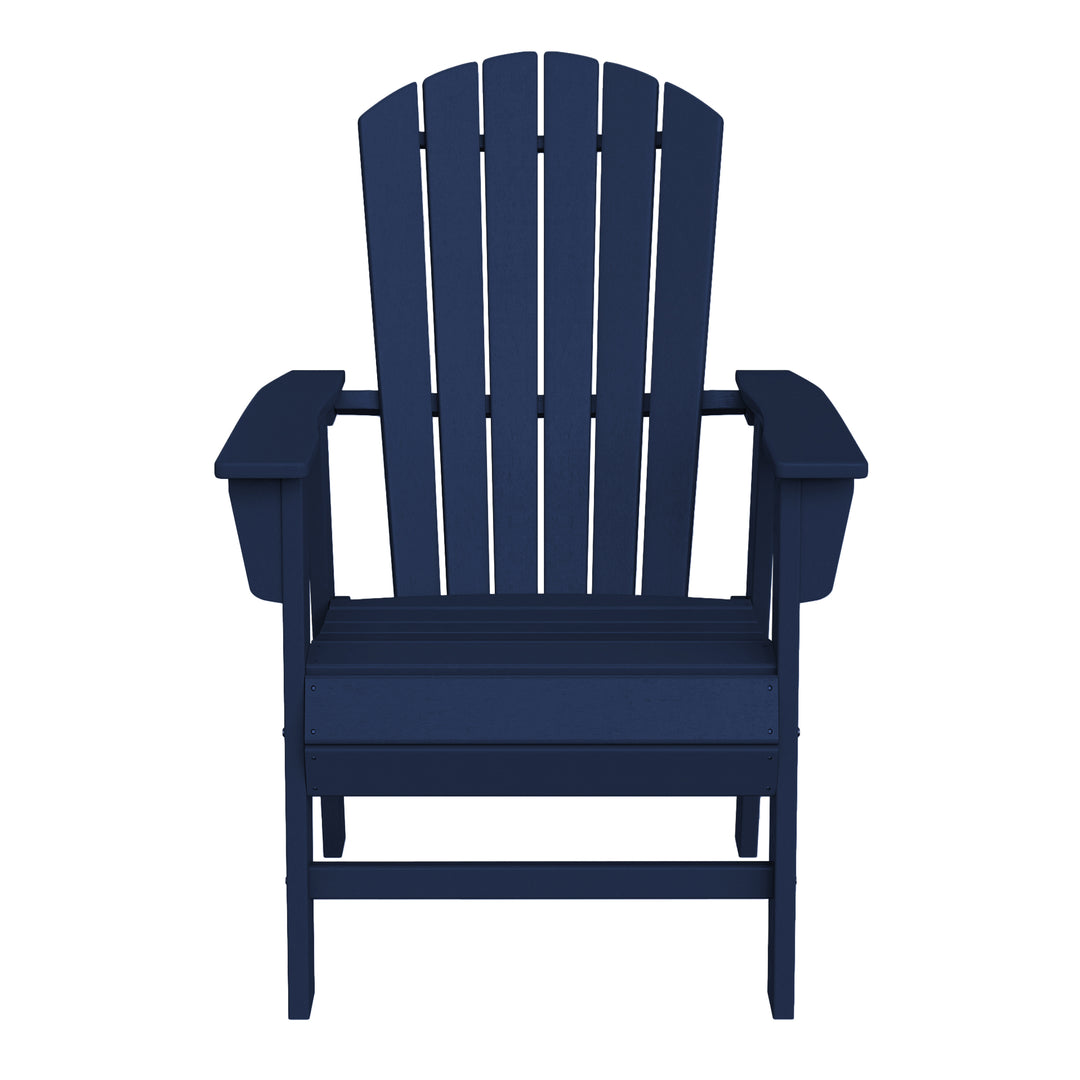 Dylan Outdoor Patio Shell-back Adirondack Dining Chair Weather Resistant